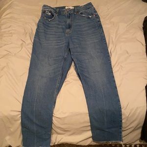 Abercrombie & Fitch The Ankle Straight Curve Love Ultra High Rise Denim Jeans